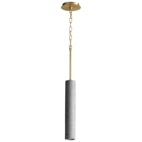Totem LED Pendant in Dark Gray / Aged Brass (440|3-614-1540)