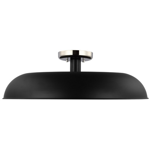 Colony One Light Flush Mount in Matte Black / Polished Nickel (72|60-7498)