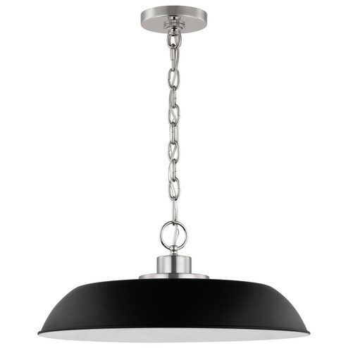 Colony One Light Pendant in Matte Black / Polished Nickel (72|60-7485)