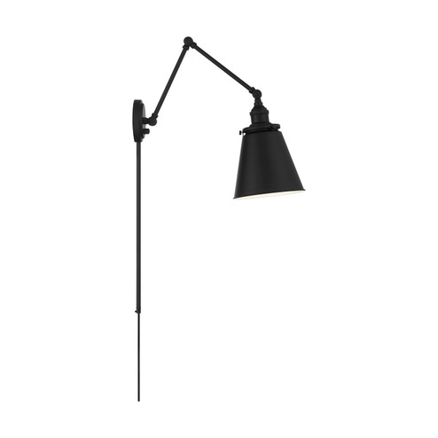 Bayard One Light Swing Arm Wall Lamp in Matte Black (72|60-7369)