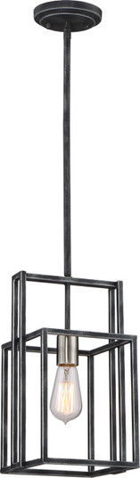Lake One Light Mini Pendant in Iron Black / Brushed Nickel Accents (72|60-5860)