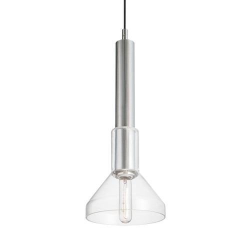 Funnel One Light Pendant in Polished Nickel (185|5386-PN-CL)