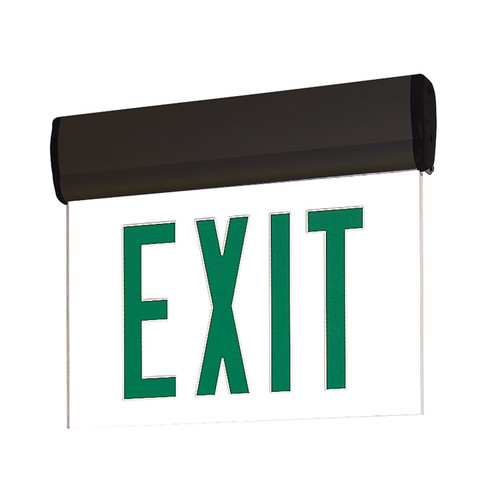 Exit LED Edge-Lit Exit Sign in Black (167|NX-811-LEDGMB)