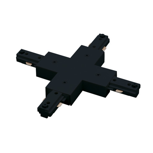 Track Syst & Comp-2 Cir X Connector, 2 Circuit Track, Right Polarity in Black (167|NT-2315B)