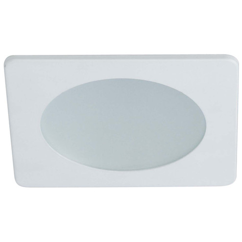 Rec Inc 4'' Square Trim 4'' Frost Flat Lens,Sq Trim in White (167|NS-4926W)