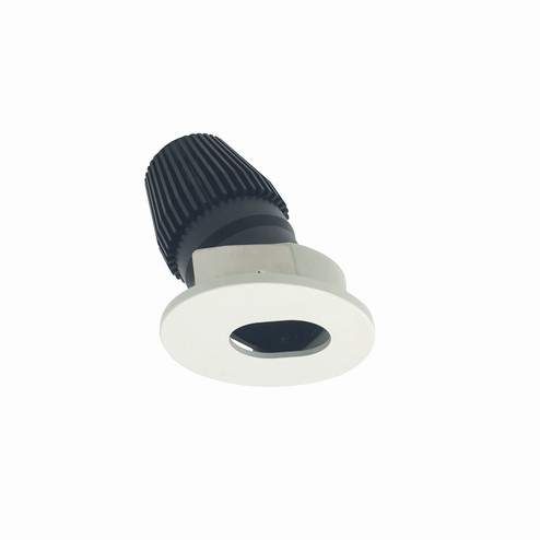 Rec Iolite 1'' Round Slot in Black Slot Aperture / Matte Powder White Flange (167|NIOB-1RSL50XBMPW)