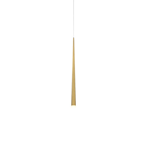 Cascade LED Mini Pendant in Aged Brass (281|PD-41737-AB)