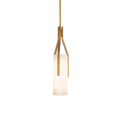 Firenze LED Chandelier in Aged Brass (281|PD-40222-AB)