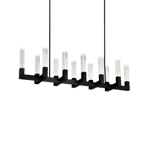 Cinema LED Linear Pendant in Black (281|PD-30854-BK)