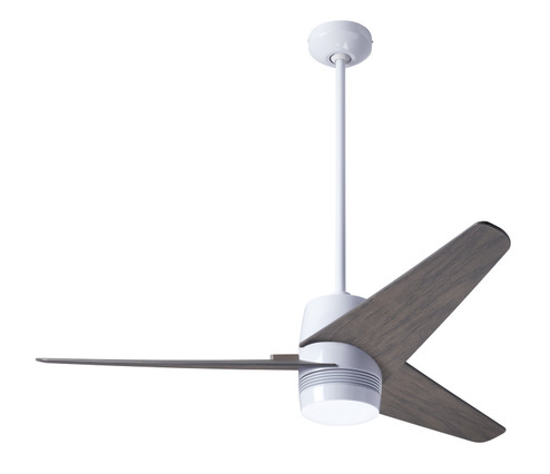 Velo DC 48''Ceiling Fan in Gloss White (201|VEL-GW-48-GY-NL-WC)