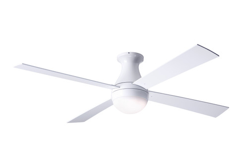 Ball Flush 42''Ceiling Fan in Gloss White (201|BAL-FM-GW-42-WH-652-002)