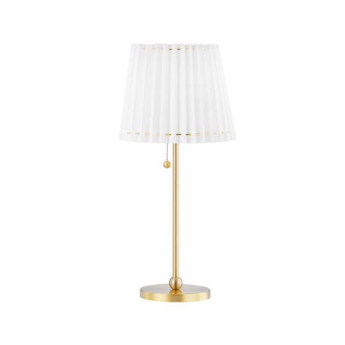 Demi LED Table Lamp in Aged Brass (428|HL476201-AGB)