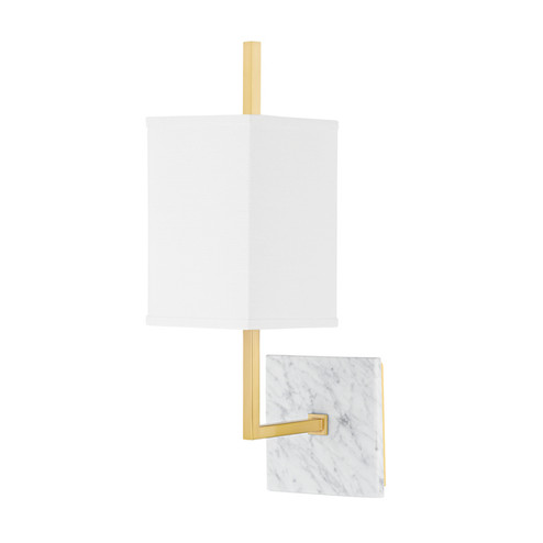 Mikaela One Light Wall Sconce in Aged Brass (428|H700101-AGB)
