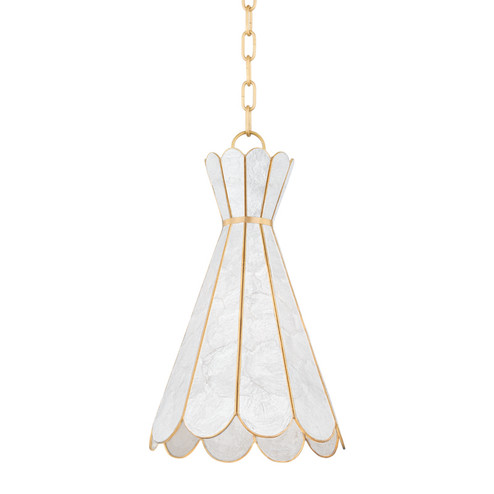 Lyra One Light Pendant in Aged Brass (428|H662701-AGB)