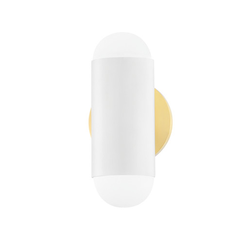 Kira Two Light Wall Sconce in Aged Brass/Soft White Combo (428|H484102-AGB/SWH)