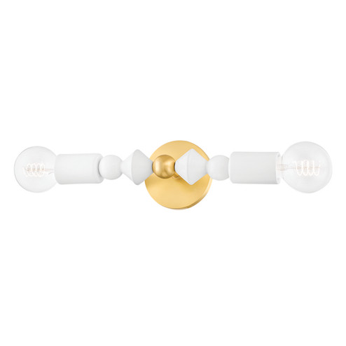 Flora Two Light Wall Sconce in Aged Brass (428|H471102-AGB)