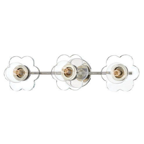 Alexa Three Light Bath and Vanity in Polished Nickel (428|H357303-PN)