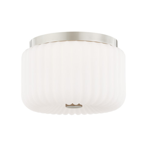Lydia Two Light Flush Mount in Polished Nickel (428|H340502-PN)