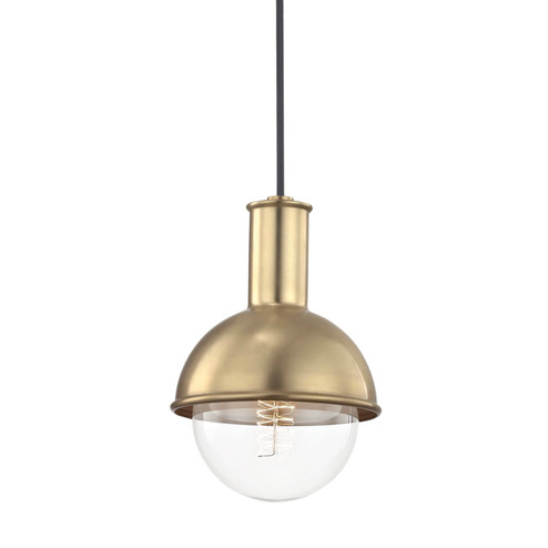 Riley One Light Pendant in Aged Brass (428|H111701-AGB)