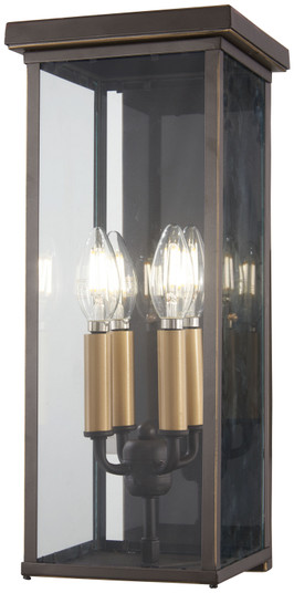 Casway Four Light Pocket Lantern in Oil Rubbed Bronze W/ Gold High (7|72582-143C)