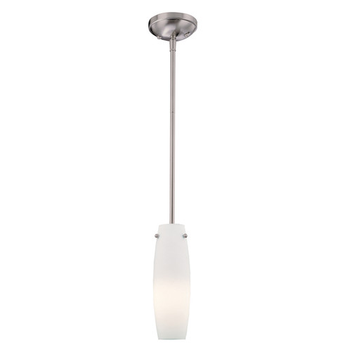 One Light Mini Pendant in Brushed Nickel (7|63-84)