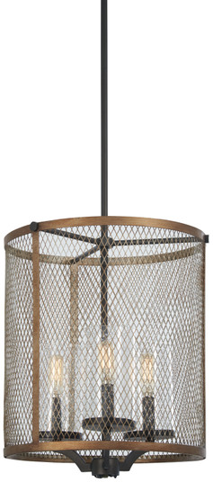 Marsden Commons Three Light Pendant in Smoked Iron W/Aged Gold (7|4692-107)