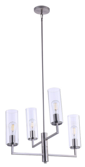 Acacia Four Light Chandelier in Brushed Nickel (7|4045-84)