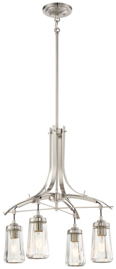 Poleis Four Light Chandelier in Brushed Nickel (7|3304-84)