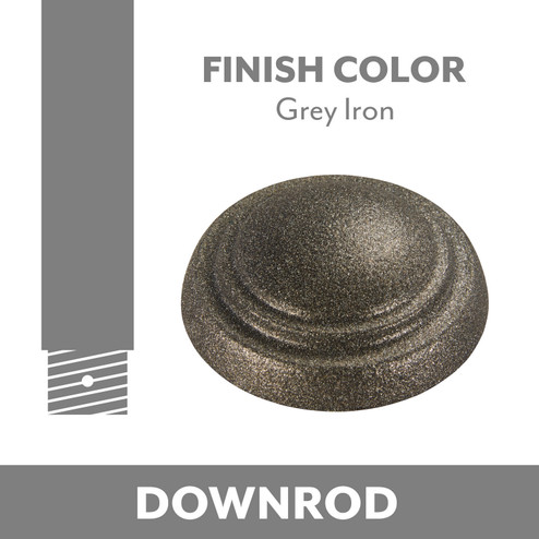 Minka Aire Ceiling Fan Downrod Coupler in Grey Iron (15|DR500-GI)