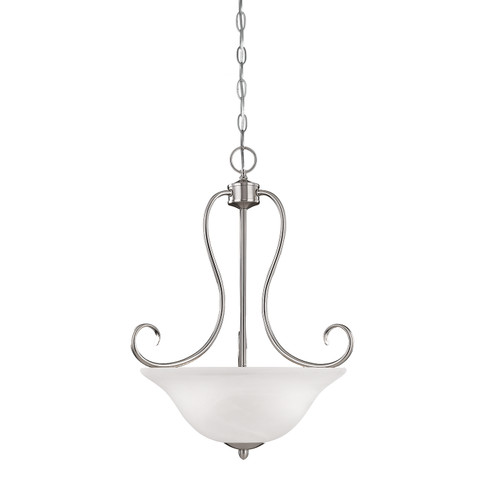 Main Street Three Light Pendant in Satin Nickel (59|73-SN)