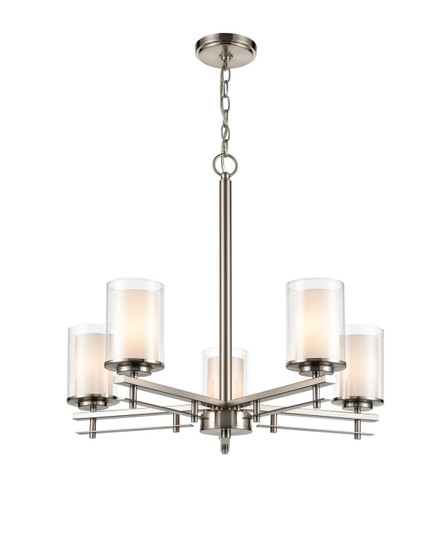 Huderson Five Light Chandelier in Brushed Nickel (59|5515-BN)