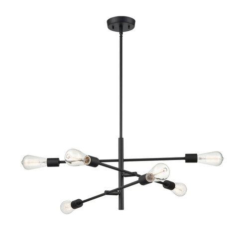 Decco Six Light Pendant in Matte Black (59|4246-MB)