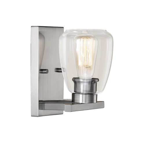 One Light Wall Sconce in Satin Nickel (59|361-SN)