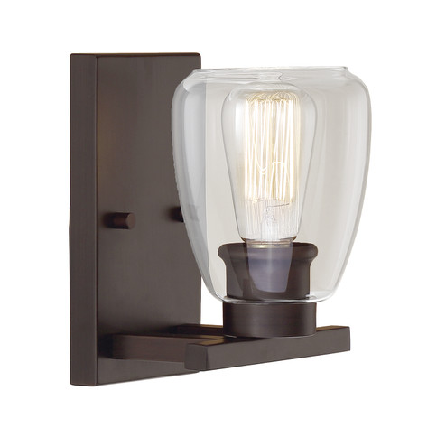 One Light Wall Sconce in Rubbed Bronze (59|361-RBZ)