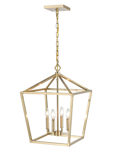 Four Light Pendant in Modern Gold (59|3244-MG)