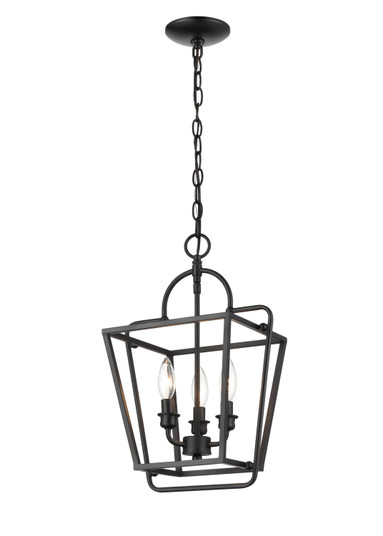 Three Light Pendant in Matte Black (59|3236-MB)