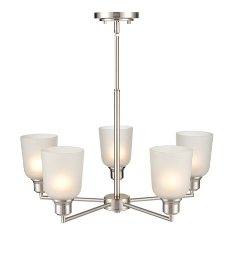 Amberle Five Light Chandelier in Brushed Nickel (59|2815-BN)