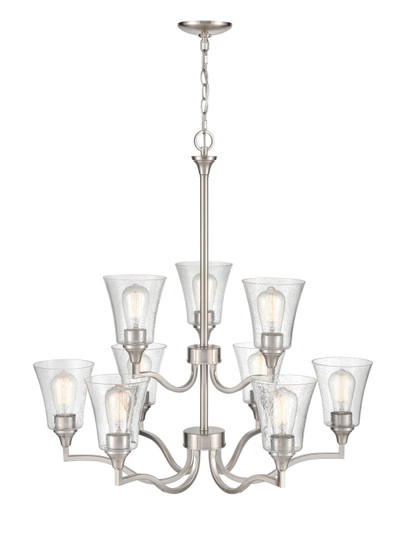 Caily Nine Light Chandelier in Brushed Nickel (59|2119-BN)