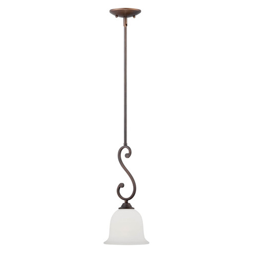 Courtney Lakes One Light Mini Pendant in Rubbed Bronze (59|1581-RBZ)
