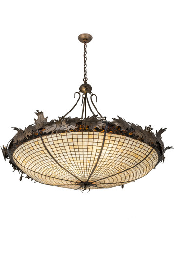 Greenbriar Oak Eight Light Pendant in Antique Copper (57|98968)