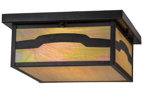 Hyde Park Two Light Flushmount in Craftsman Brown (57|87440)