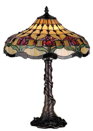 Colonial Tulip One Light Table Lamp in Antique (57|82319)