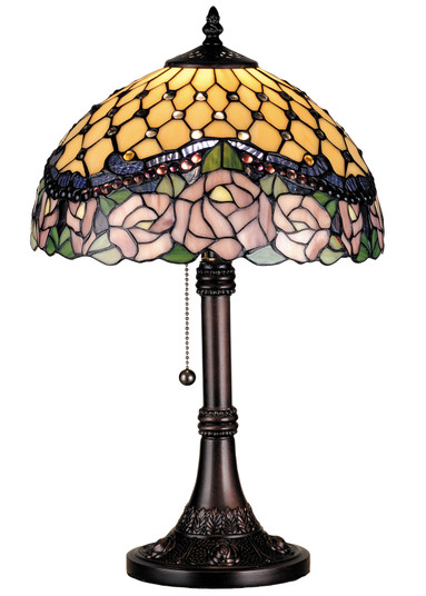 Jeweled Rose Table Lamp in Mahogany Bronze (57|82304)