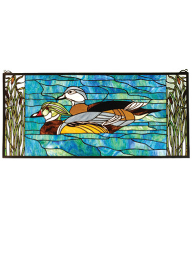 Wood Ducks Window in Ebna Amber Grey Ha Zasdy (57|77712)