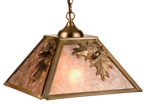 Oak Leaf & Acorn Two Light Pendant in Antique Copper (57|76317)