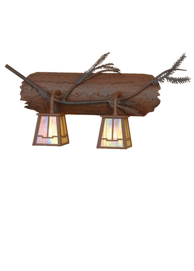 Pine Branch Two Light Vanity in Rust,Wrought Iron (57|67909)