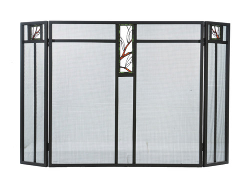 Pine Branch Fireplace Screen in Wrought Iron (57|67327)