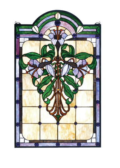 Nouveau Lily Window in Antique Copper,Burnished (57|67136)