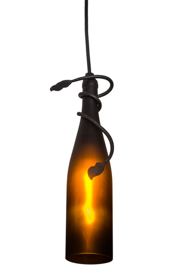 Tuscan Vineyard One Light Mini Pendant in Black Metal (57|65092)