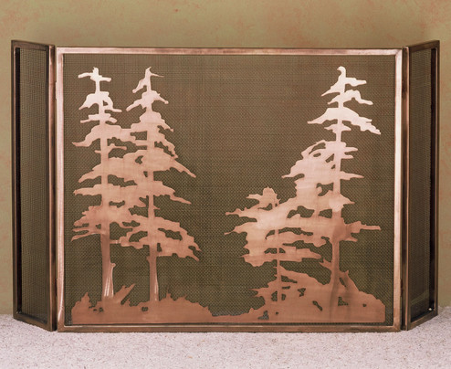 Tall Pines Fireplace Screen in Antique Copper (57|32281)